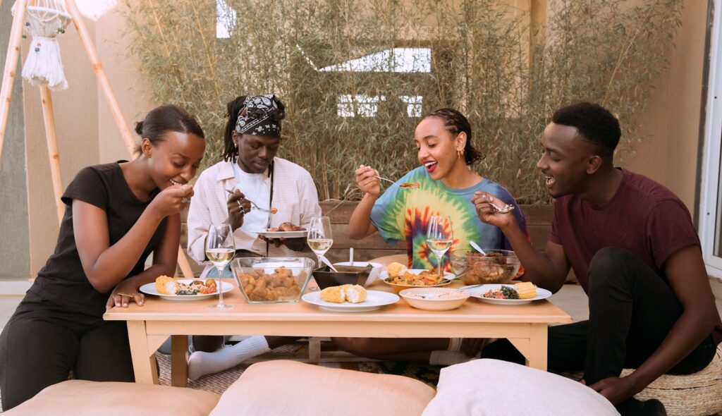 People Eating Together